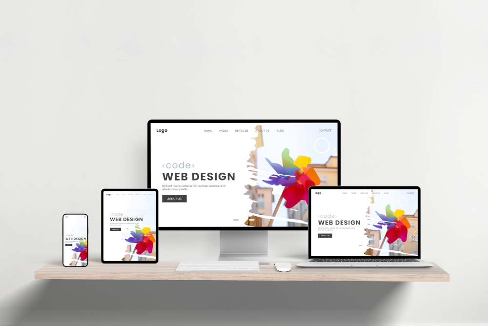 Individuelles Webdesign für Selbstständige und kleine Unternehmen in Fürstenfeldbruck, responsive Website auf verschiedenen Endgeräten